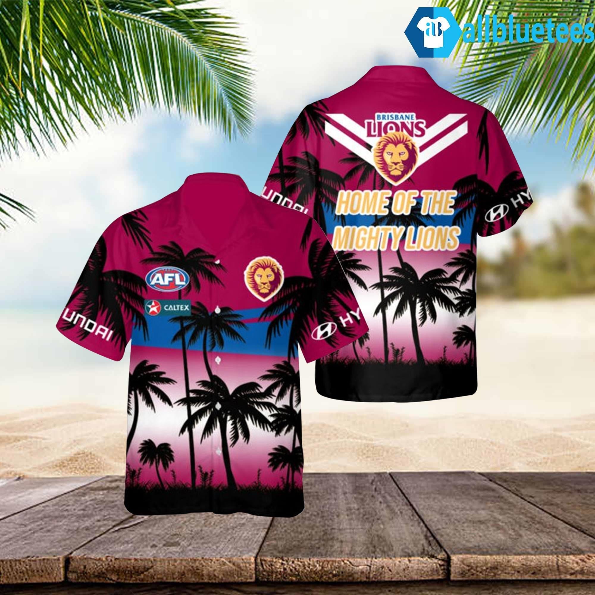 Lions Home Of The Mighty Lions Hawaiian Shirt