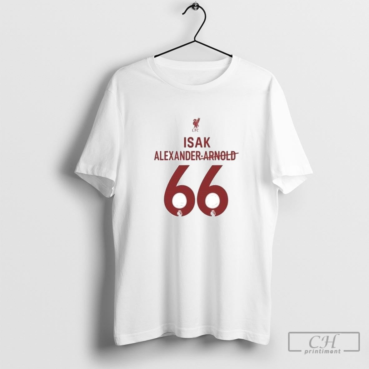 Liverpool Isak 66 Jersey Premier League Football Shirt Sweater