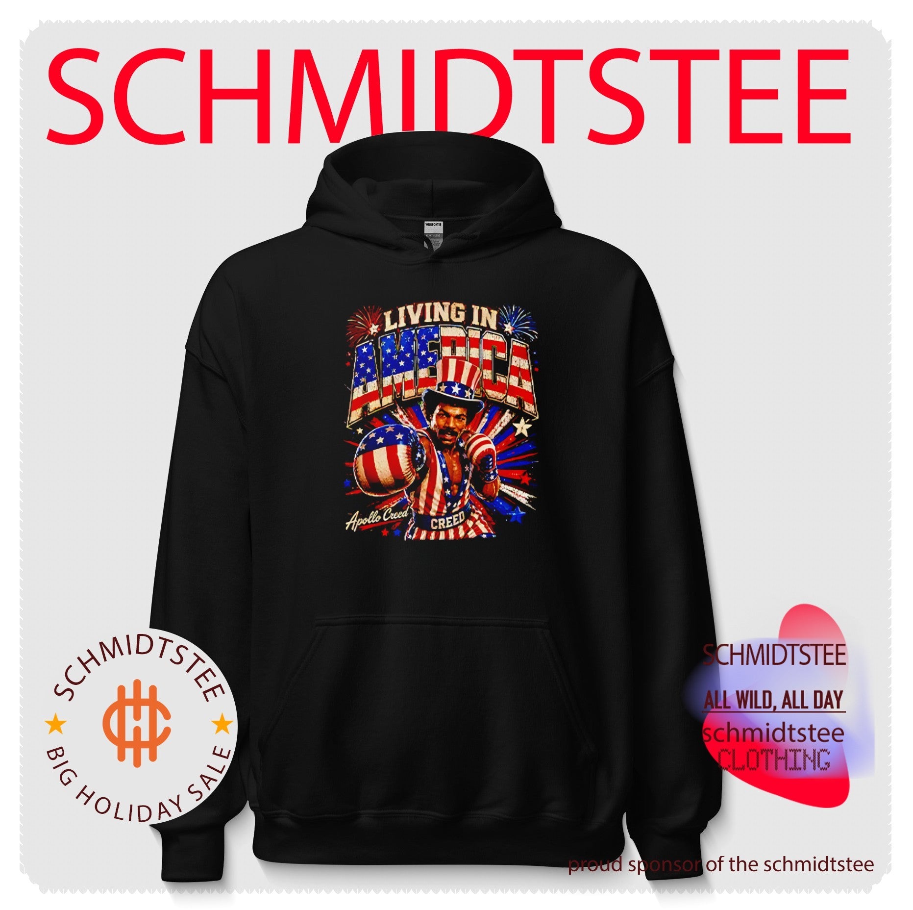 Living In America Rocky Apollo Creed 4th Of July Shirt