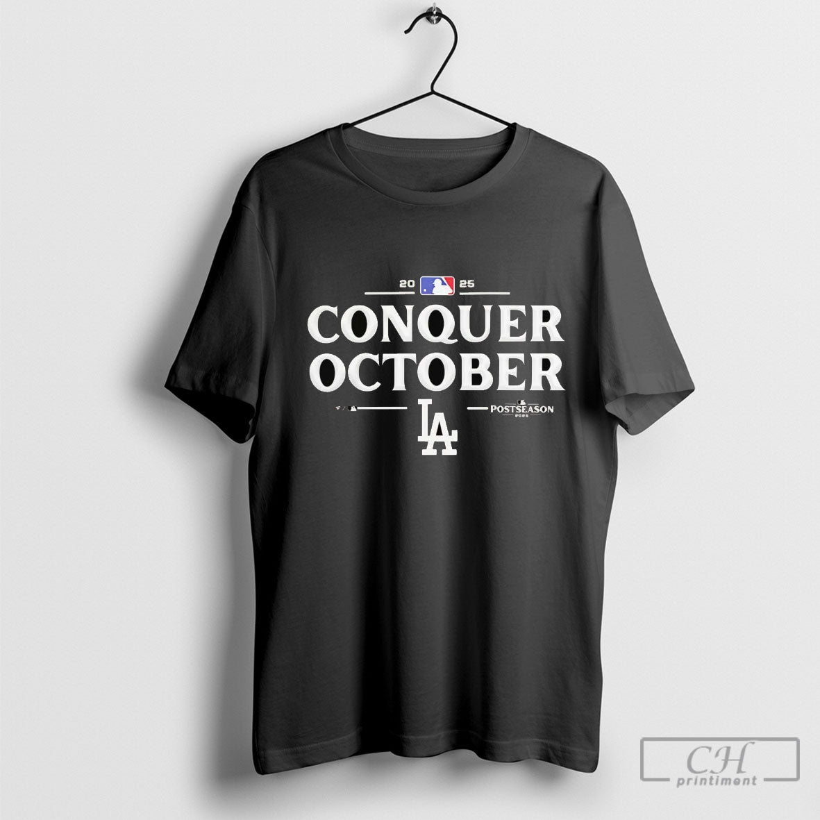 Los Angeles Dodgers Conquer October 2025 Mlb Postseason Shirt Sweater