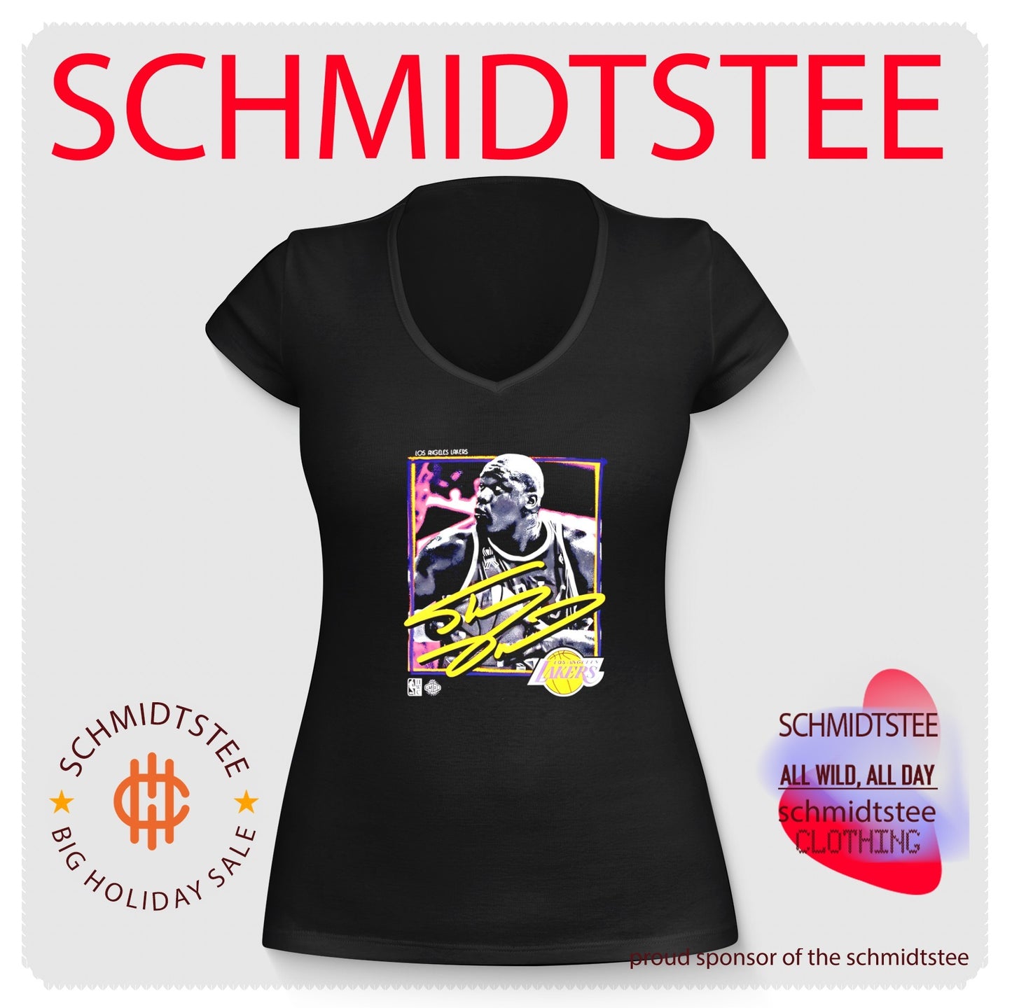 Los Angeles Lakers Shaquille O’Neal freeze frame signature shirt