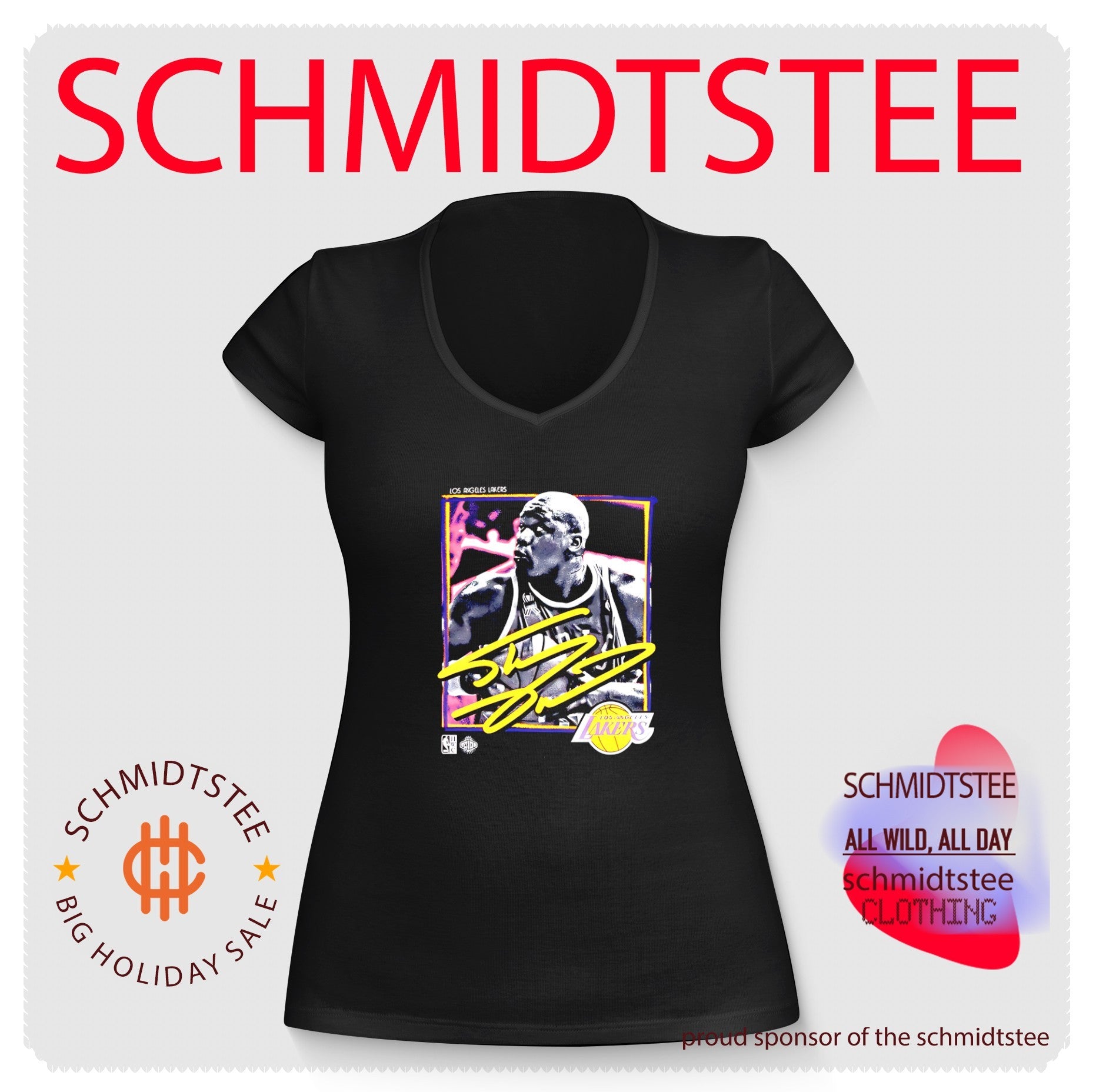 Los Angeles Lakers Shaquille O’Neal freeze frame signature shirt