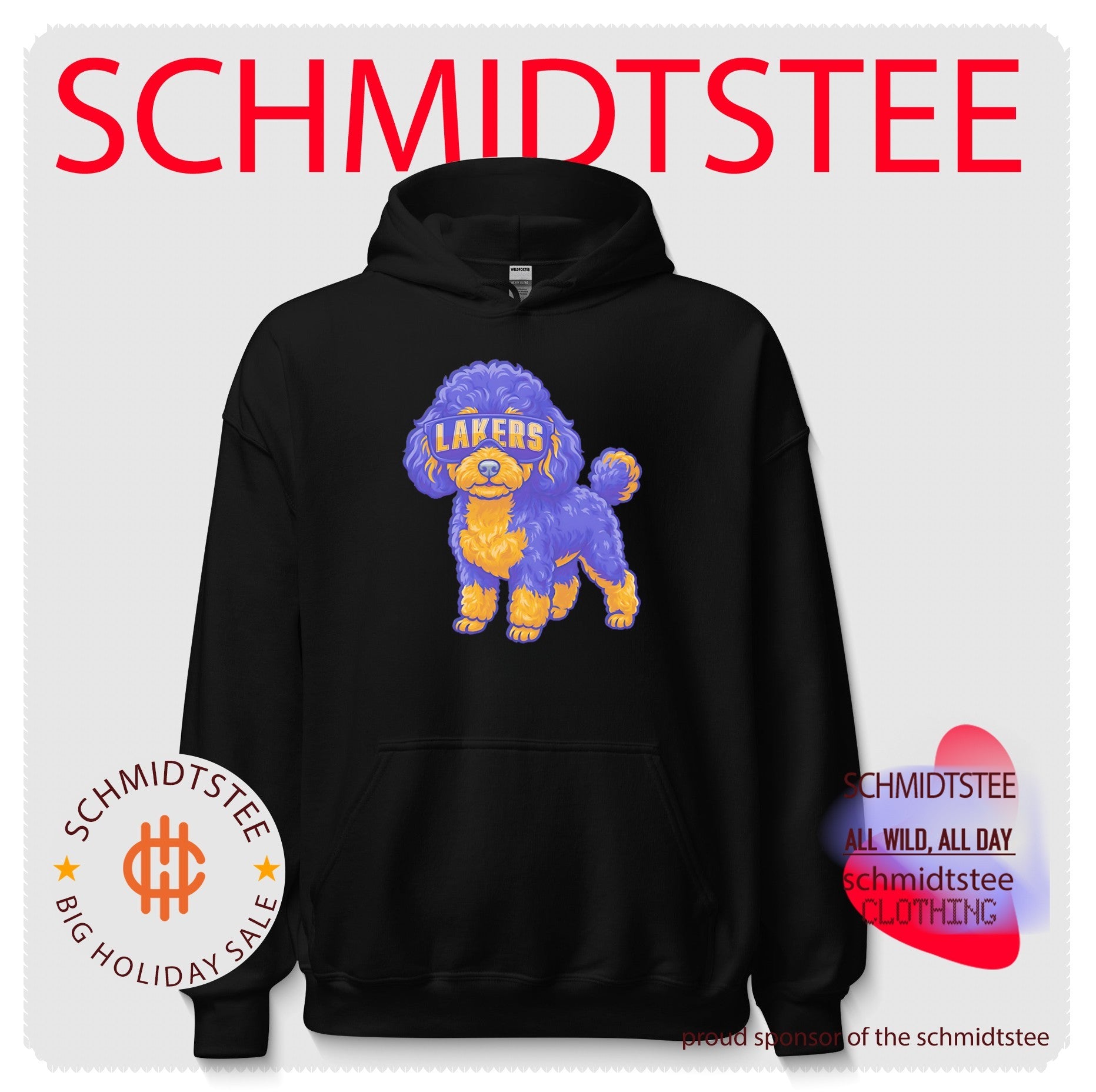 Los Angeles Lakers Teacup Poodle cartoon shirt