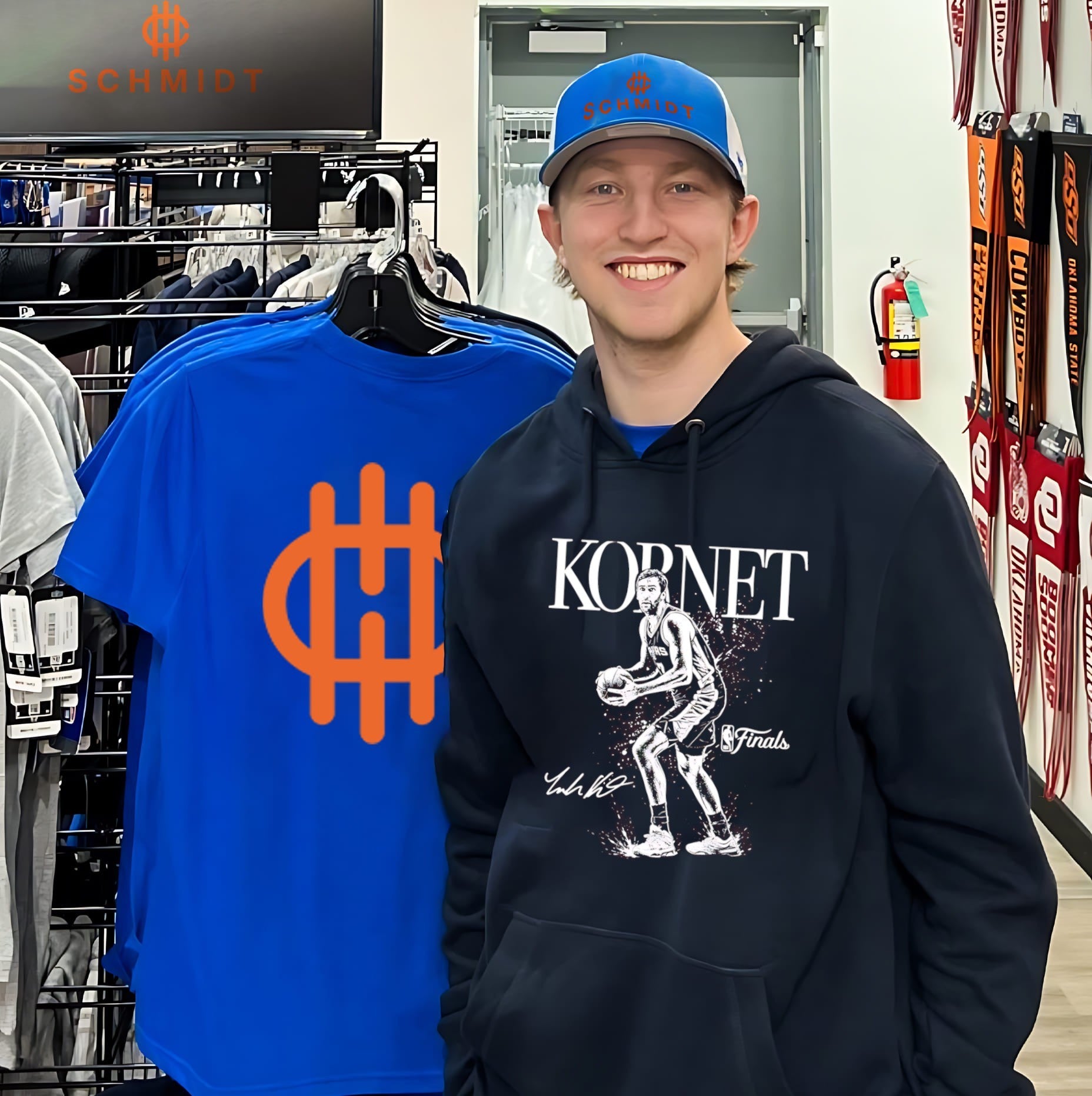 Luke Kornet San Antonio Spurs NBA Finals 2026 Mono signature shirt