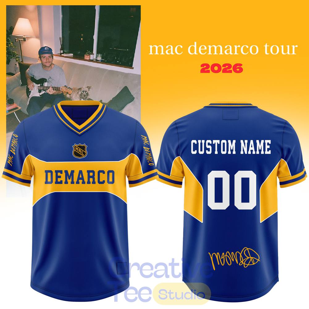 Mac Demarco 2026 World Tour Custom Football Jersey