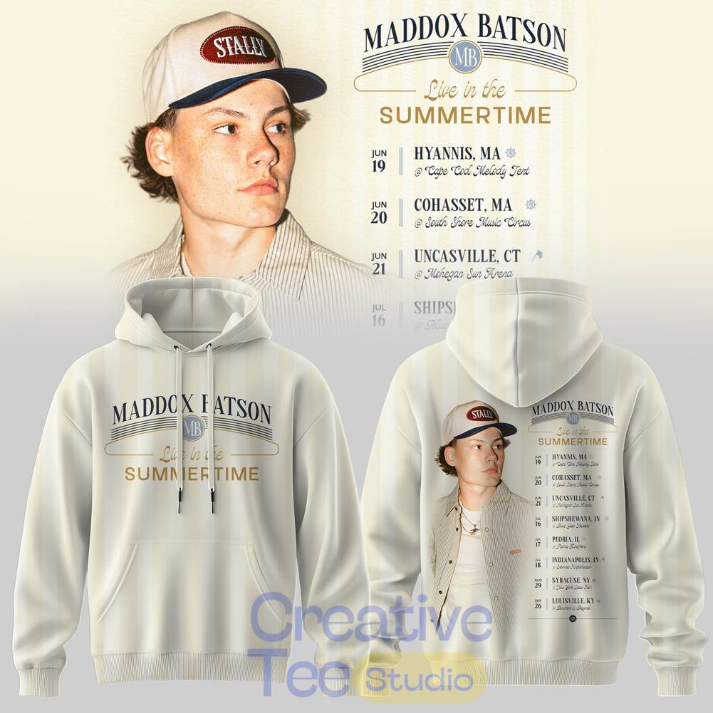 Maddox Batson Live in Summertime Tour 2026 Special Tee Hoodie