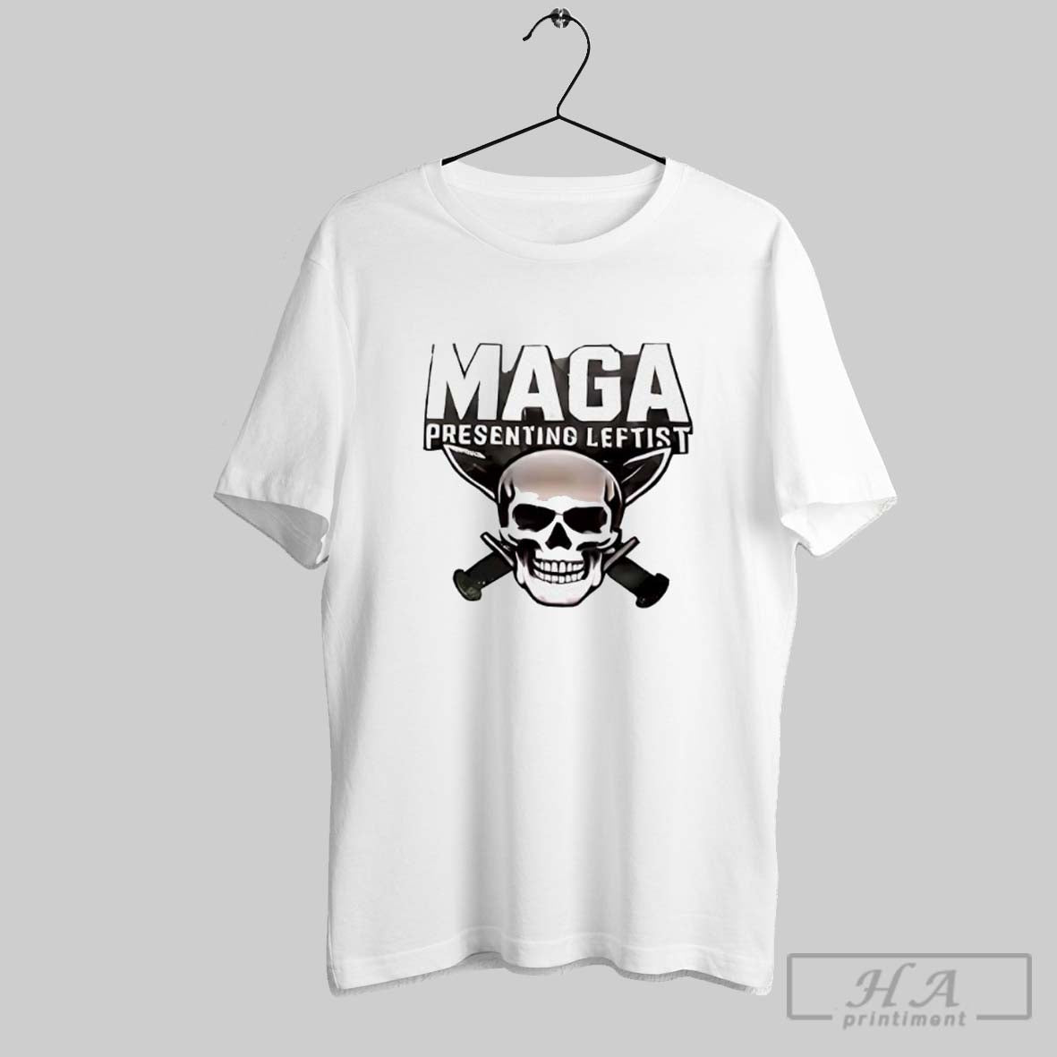 Maga Presenting Leftist Logo