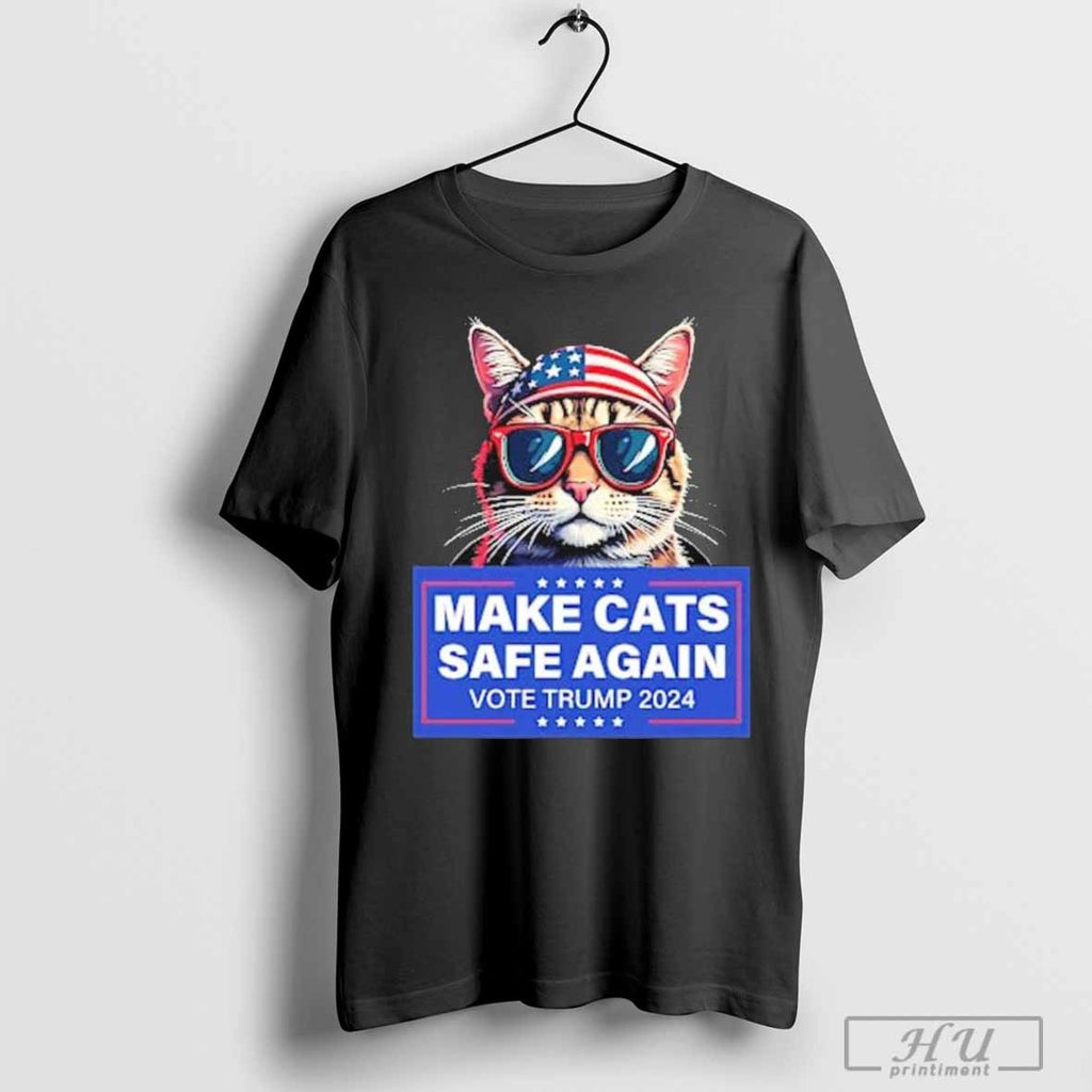 Make Cats Safe Again Vote Trump 2024 Funny Political Cat Lover