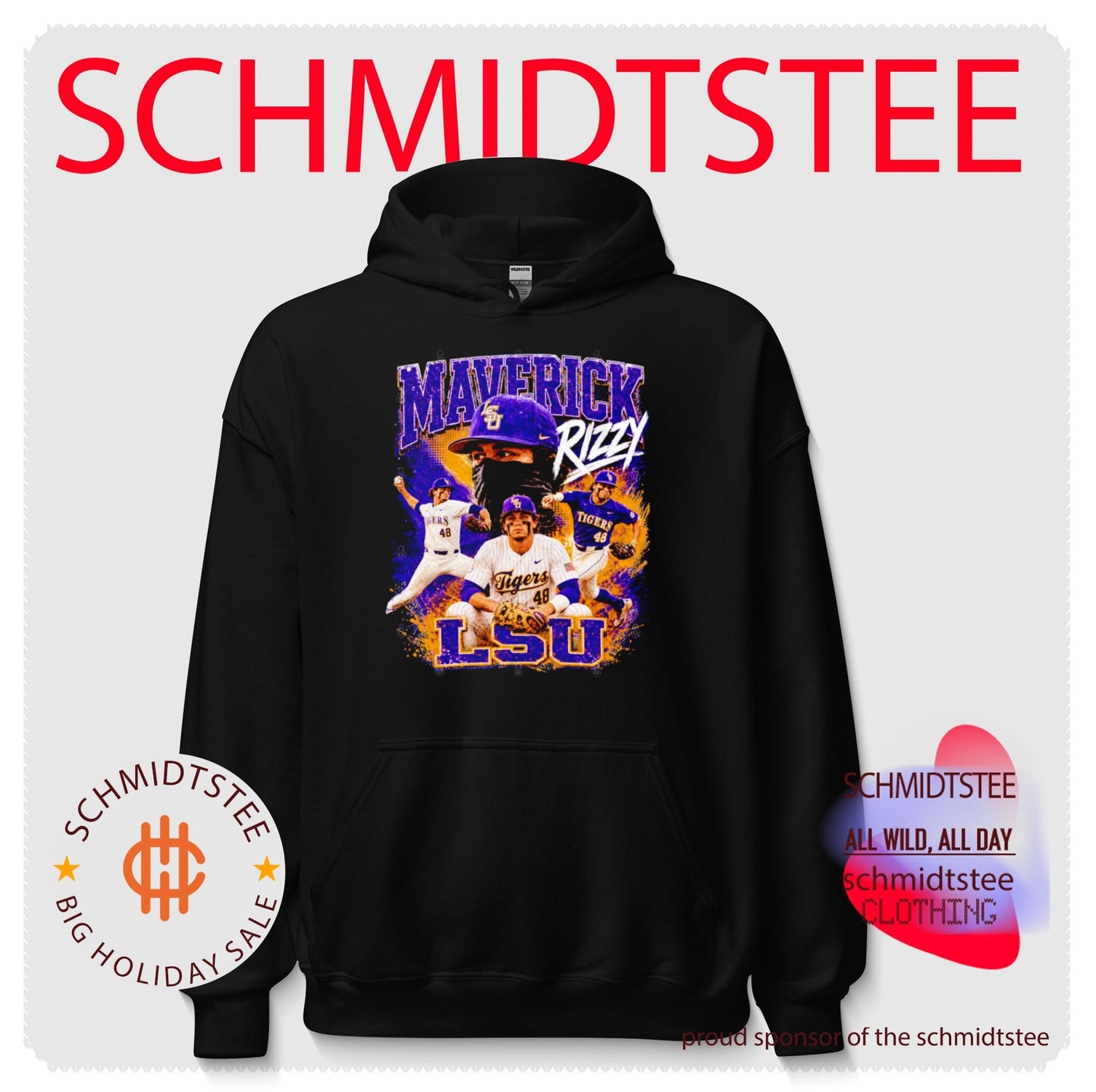 Mavrick Rizy LSU Tigers Baseball player collage shirt