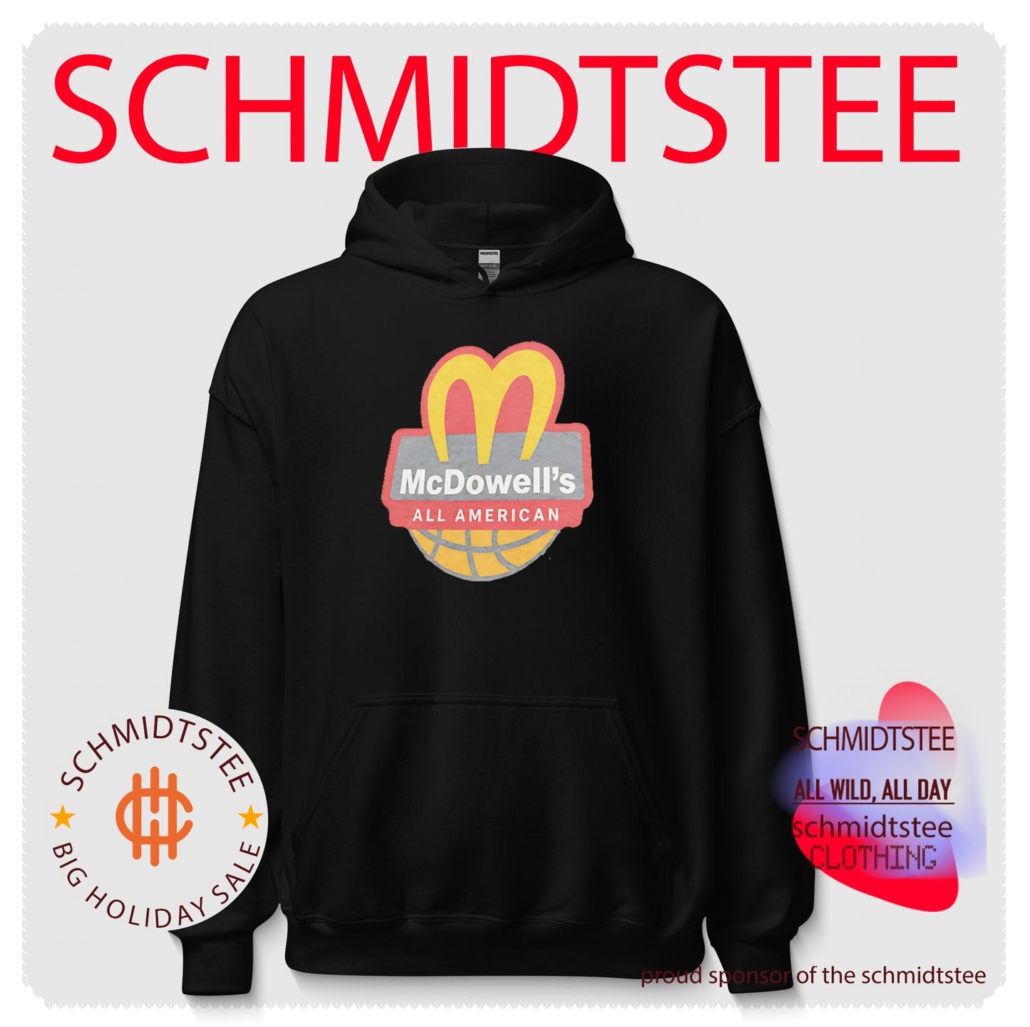 Mcdowell’s All American Basketball Food Parody shirt