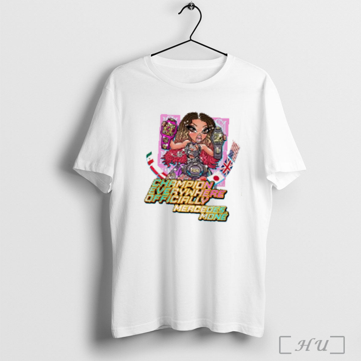 Mercedes Mone Champion Everywhere Cartoon T Shirt