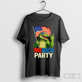 Merica Party Alligator Flag Shirt Sweater