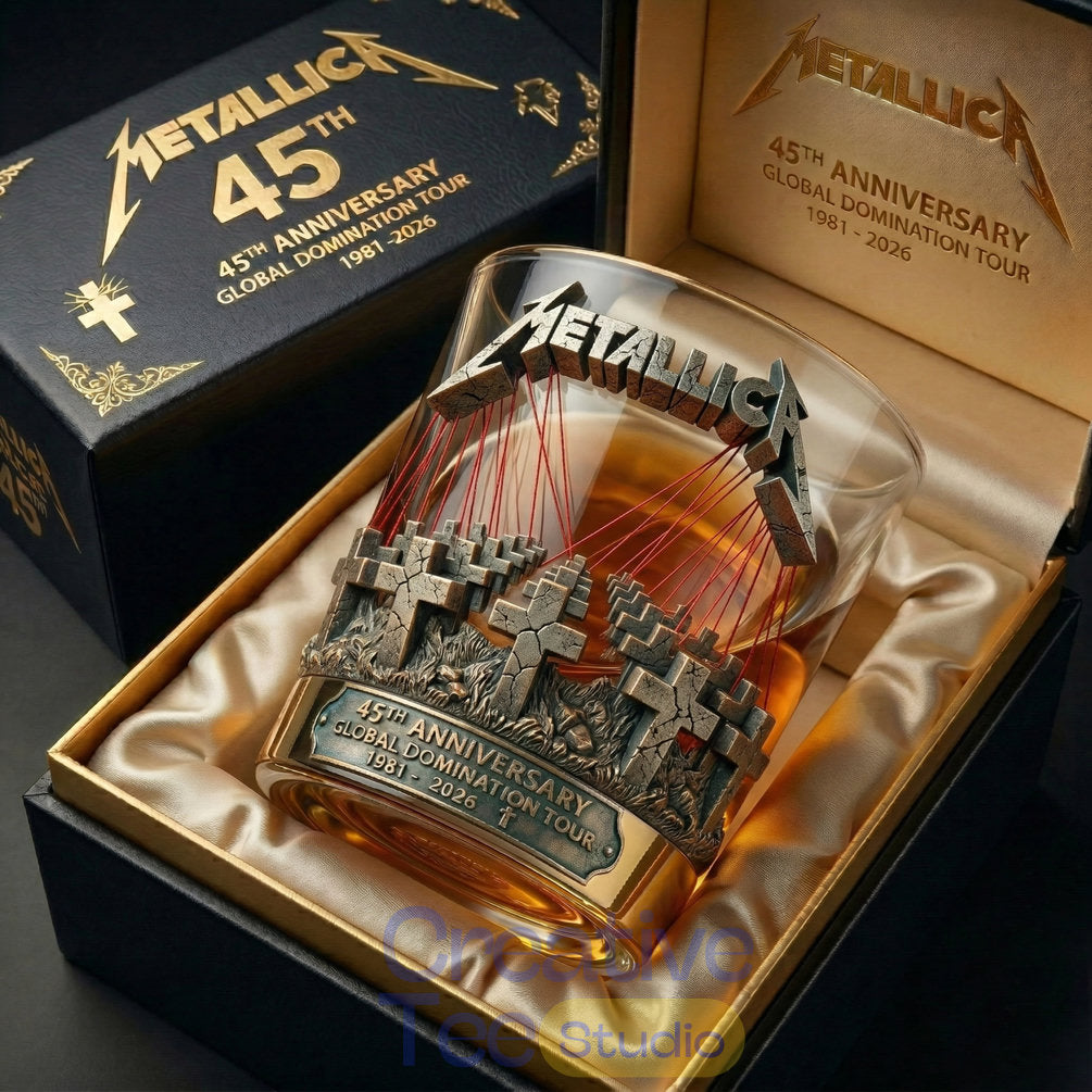 Metallica 45th Anniversary Limited Edition Whiskey Glass