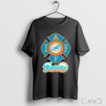 Miami Dolphins International Association Fire Fighters Logo 2025 T Shirt