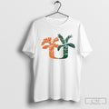 Miami Vacation Cropped Um Palm Tree Shirt Sweater