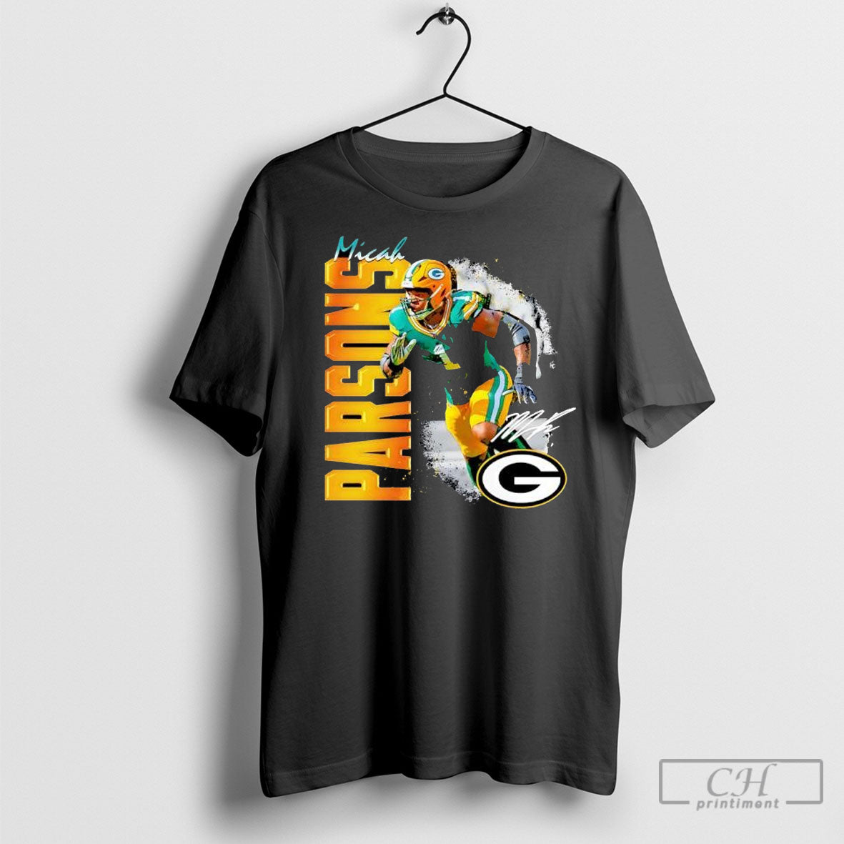 Micah Parsons Green Bay Packers Wordmark Football Signature Shirt Sweater