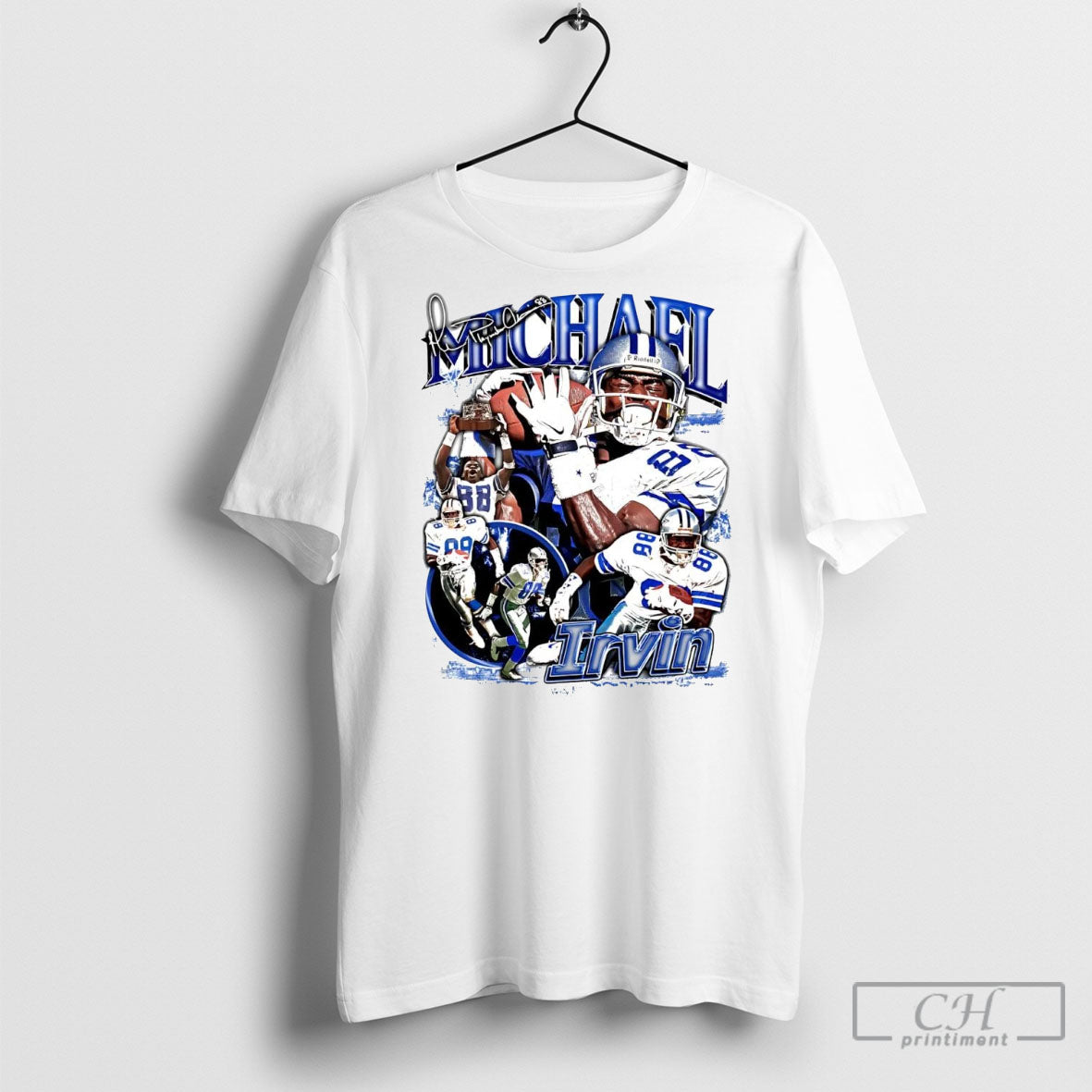 Michael Irvin Picture Collage Signature