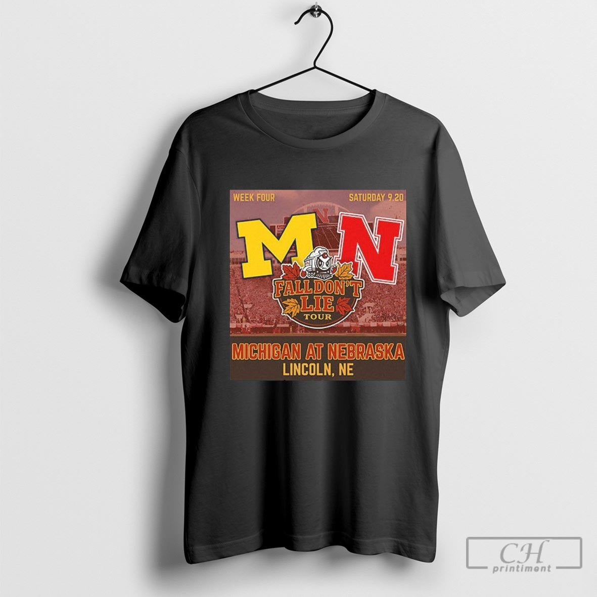 Michigan Wolverines Vs Nebraska Cornhuskers Fall Dont Lie Tour Michigan At Nebraska Shirt Sweater