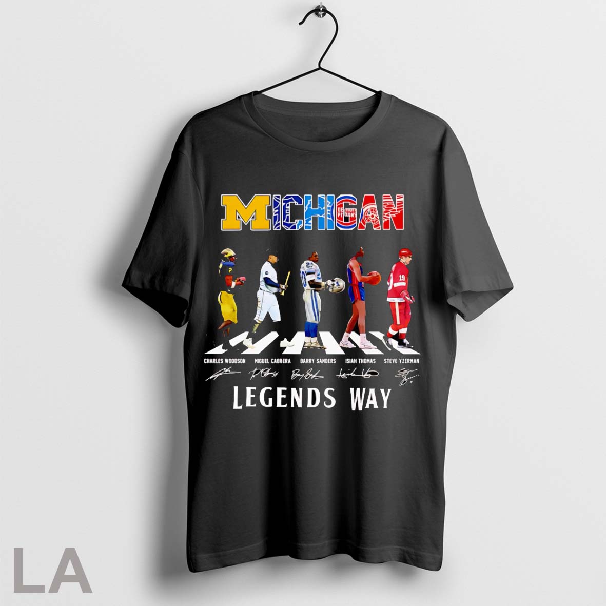 Michigan Sports Abbey Road Legends Way Signature T Shirt