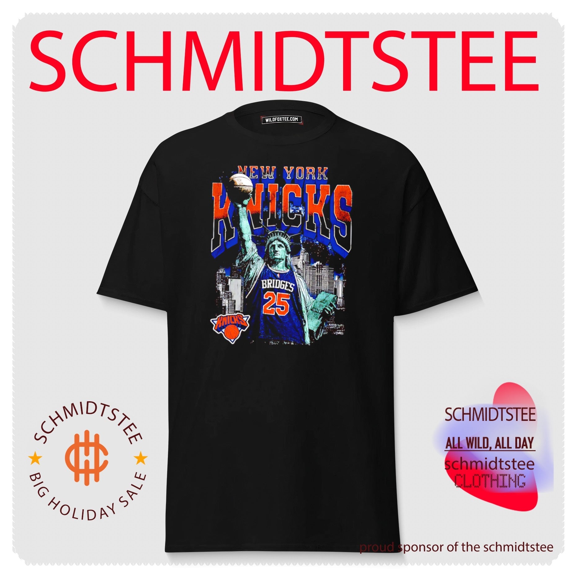 Mikal Bridges New York Knicks Statue Of Liberty vintage shirt