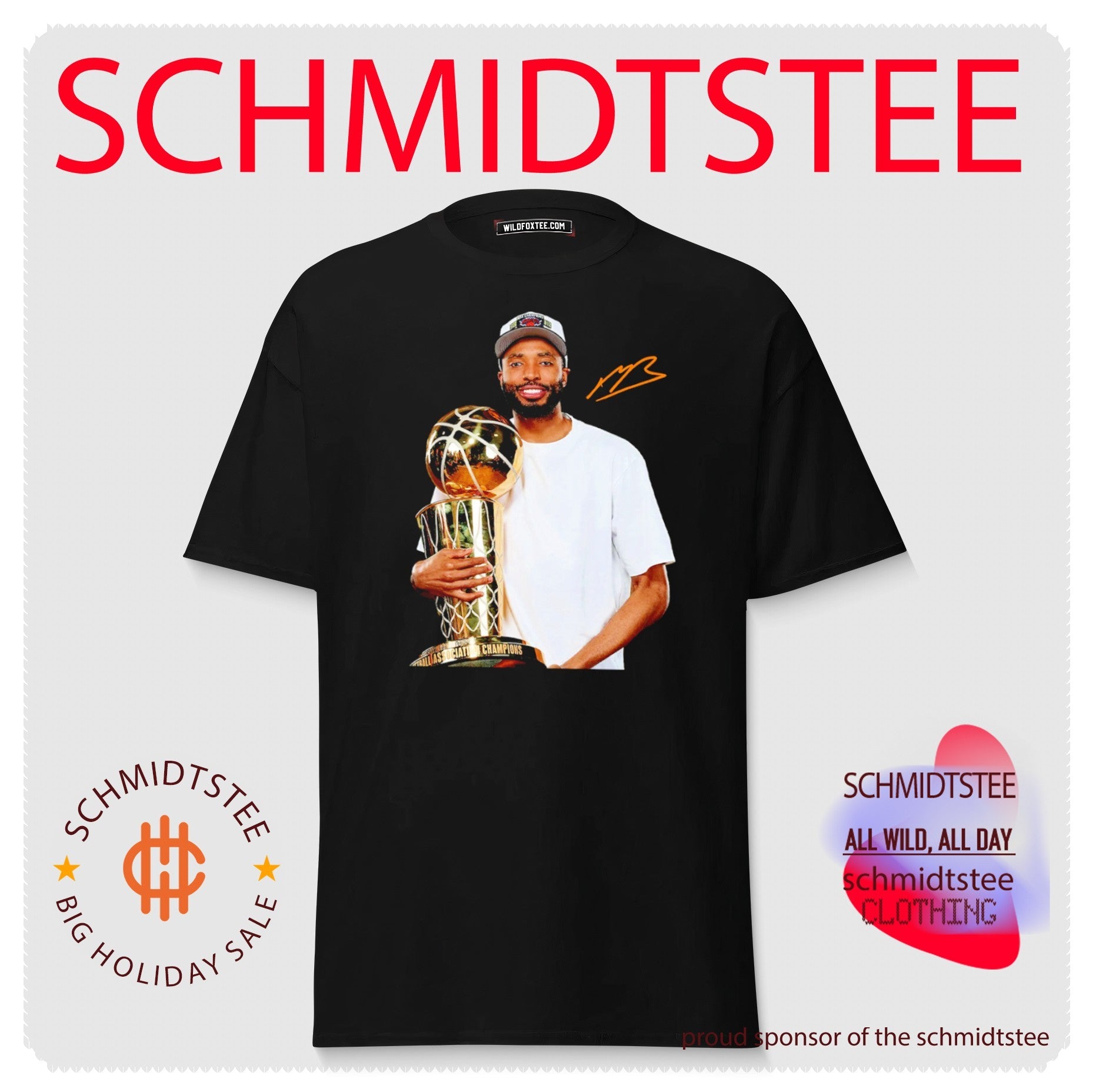 Mikal Bridges New York Knicks World Champions 2025-2026 trophy signature shirt