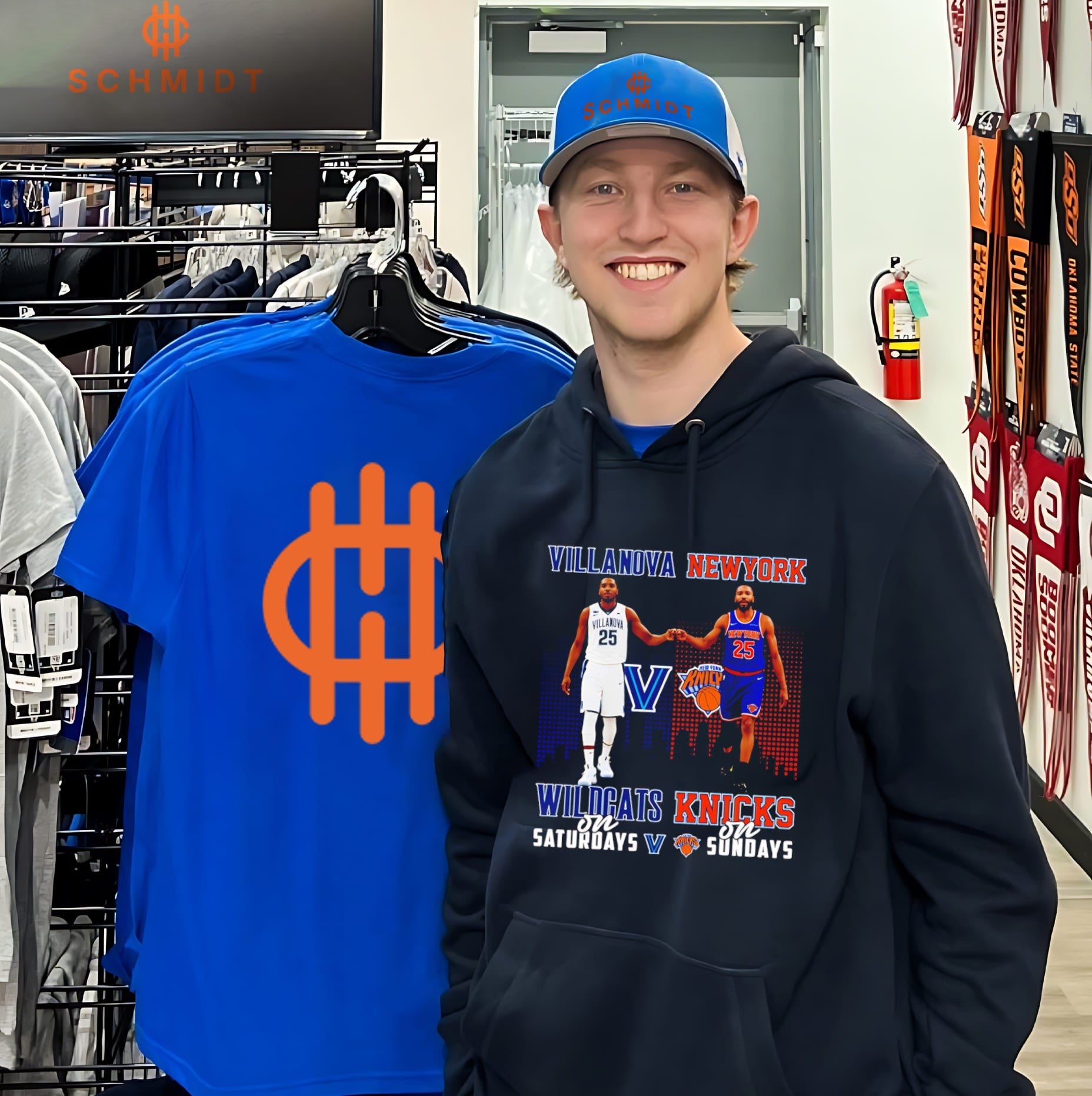 Mikal Bridges Villanova Wildcats On Saturdays Vs New York Knicks On Sundays skyline shirt