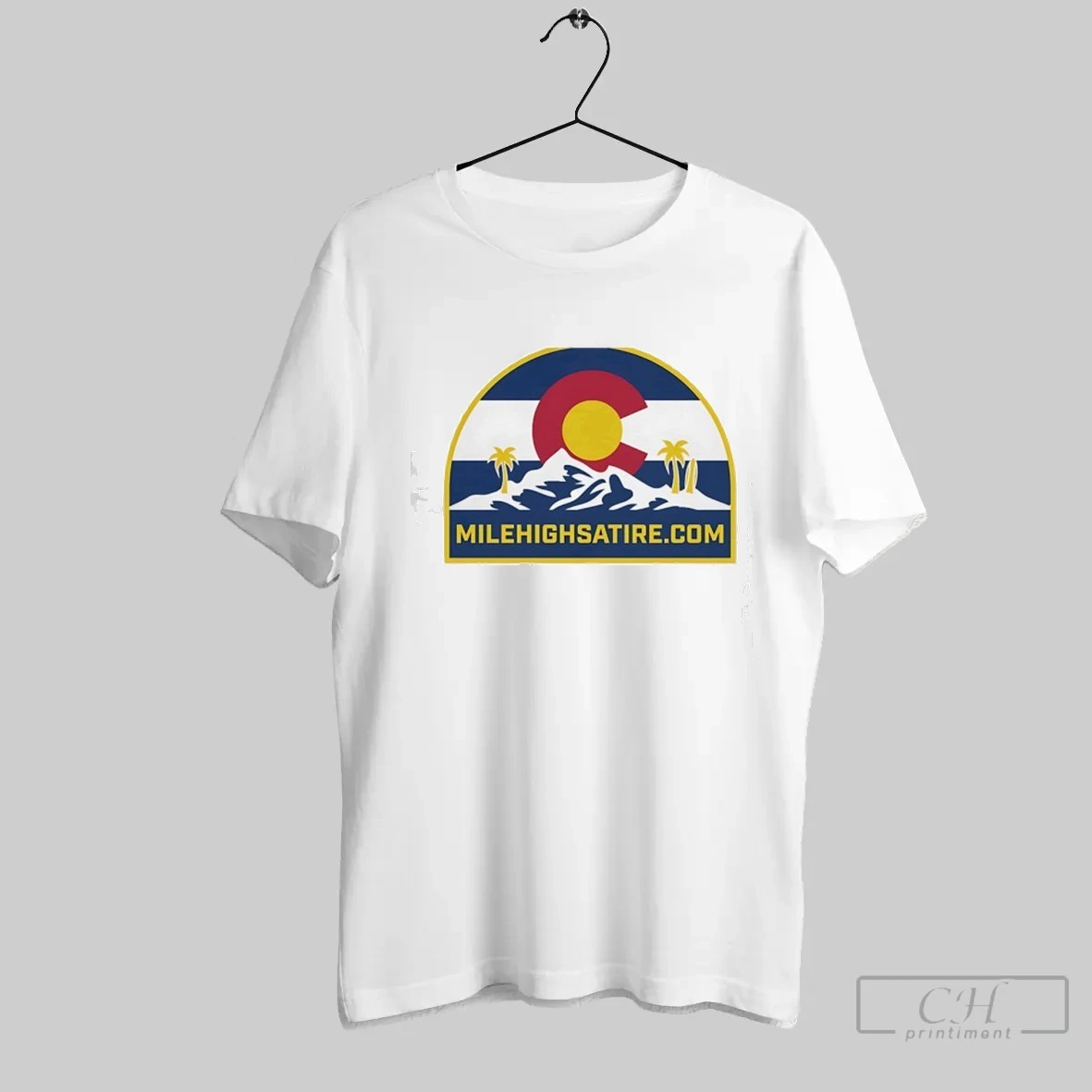 Mile High Satire Colorado Logo T Shirt