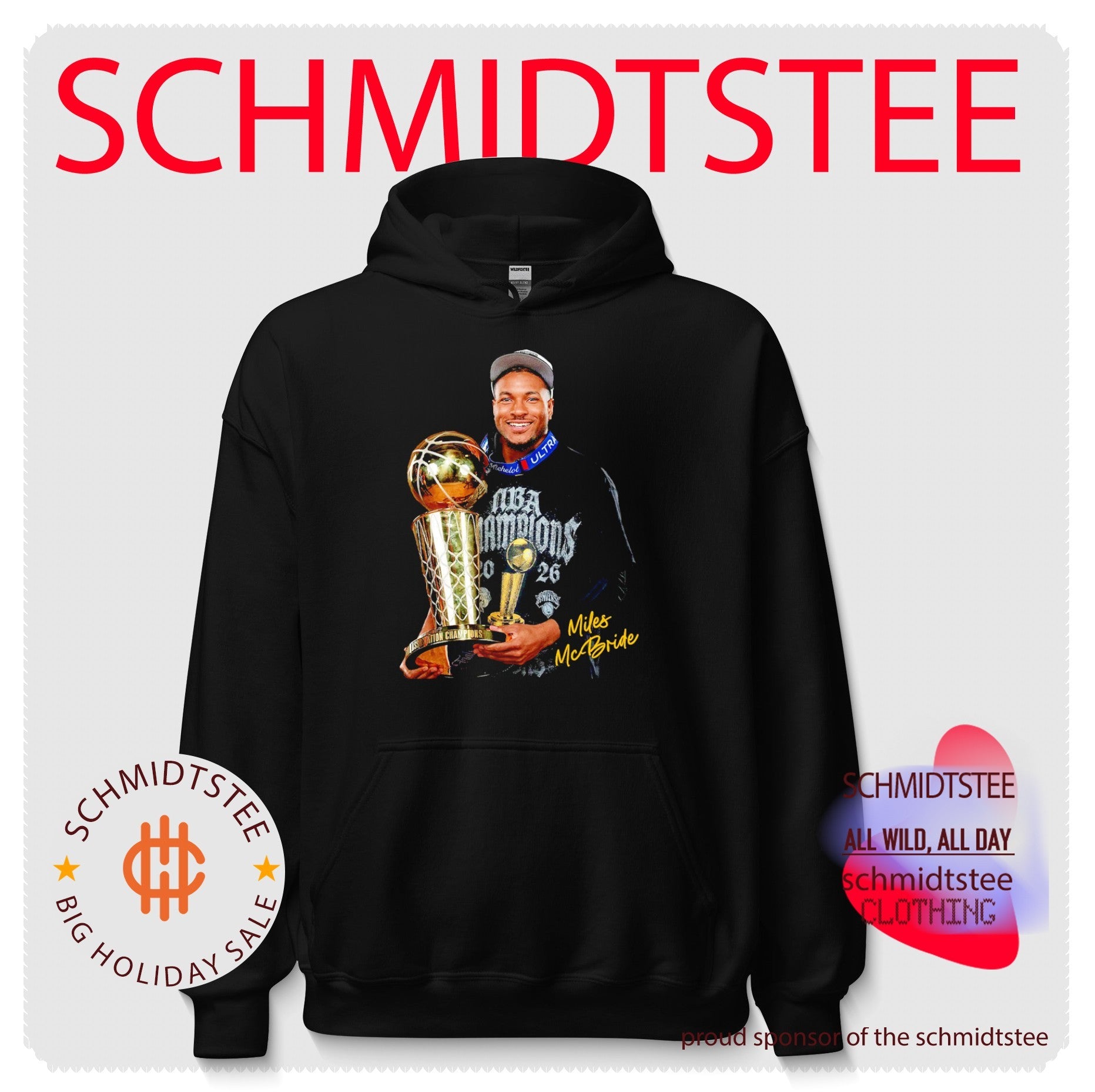 Miles Mcbride New York Knicks World Champions 2025-2026 trophy signature shirt