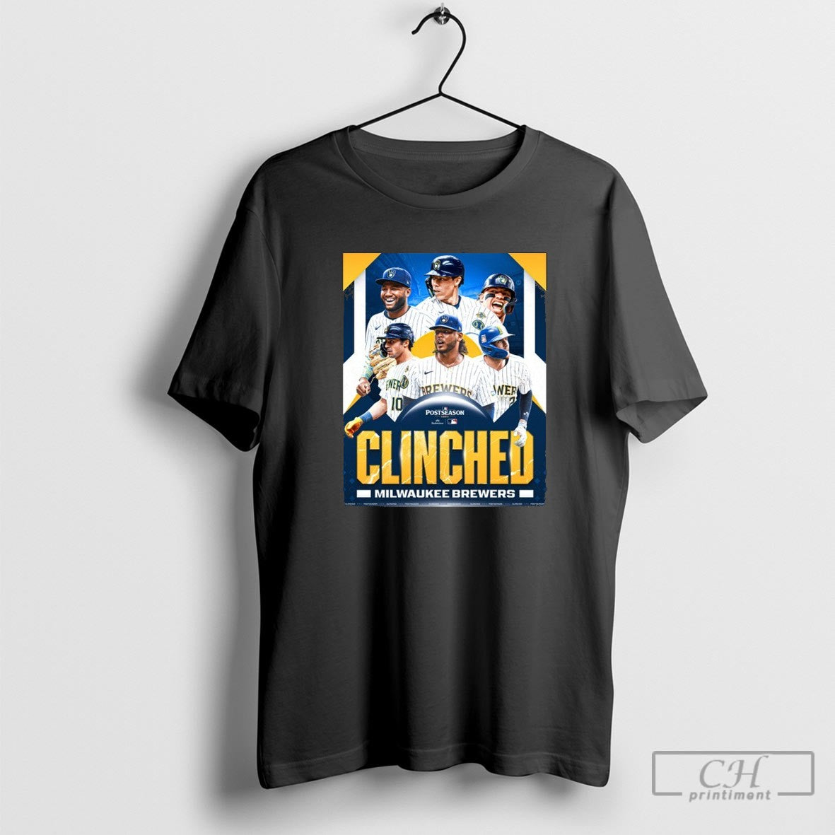 Milwaukee Brewers 2025 Mlb Postseason Clinched Shirt Sweater