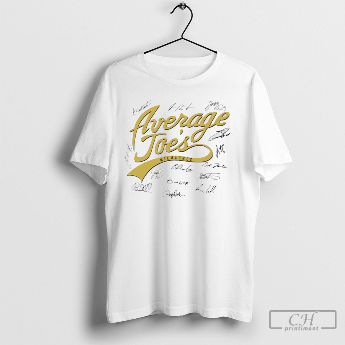 Milwaukee Brewers Average Joes Player Signatures Graphic