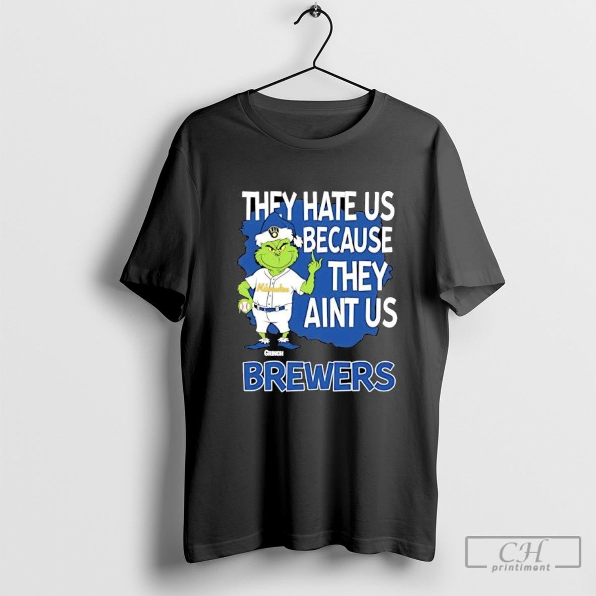 Milwaukee Brewers Grinch Christmas They Hate Us Aint Us Shirt Sweater