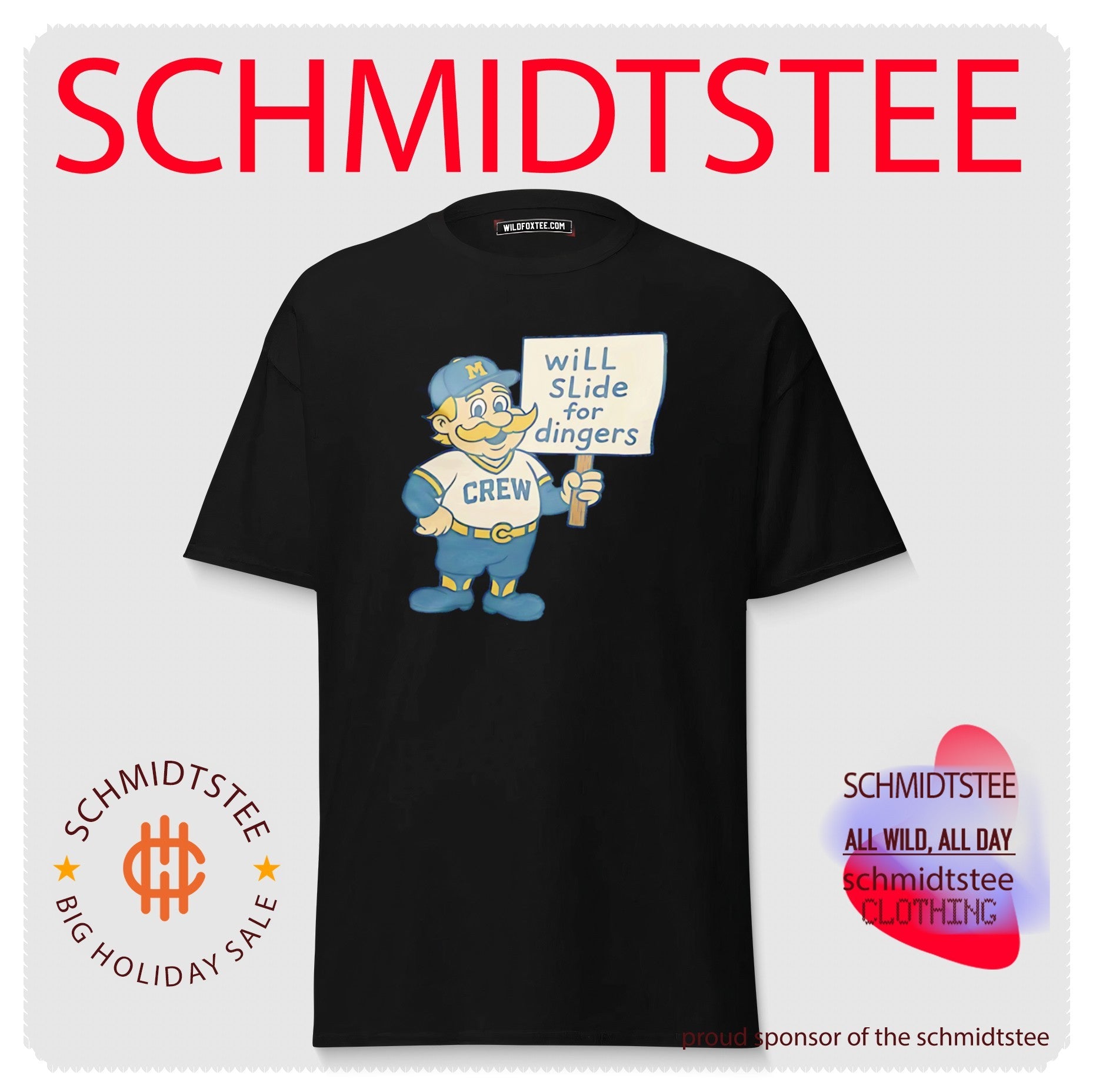 Milwaukee Brewers mascot will slide for dinger shirt
