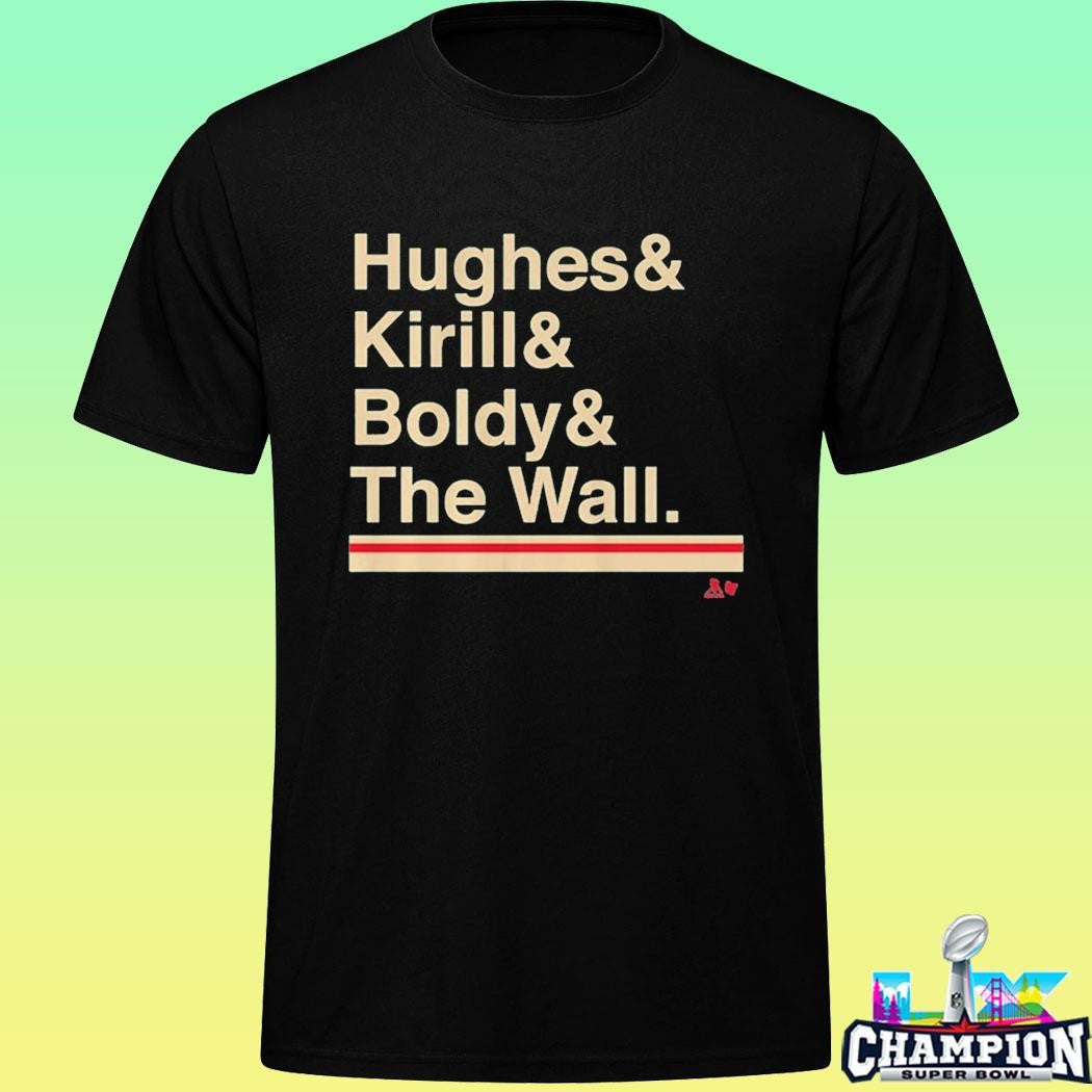 Minnesota Hockey Ampersand Hughes And Kirill And Boldy And The Wall Shirt