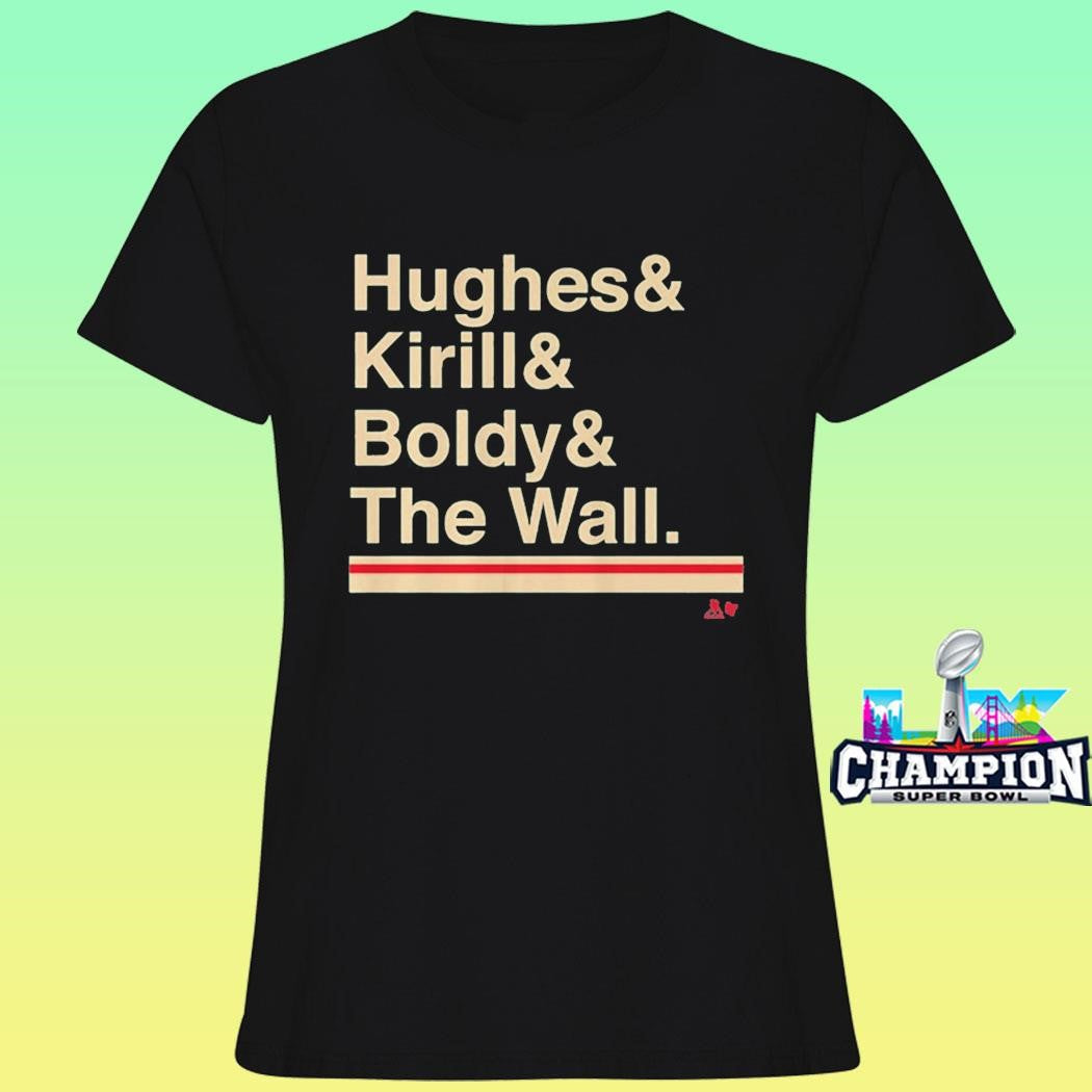 Minnesota Hockey Ampersand Hughes And Kirill And Boldy And The Wall Shirt