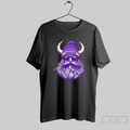 Minnesota Viking Football Big Head Mascot Retro Style T Shirt