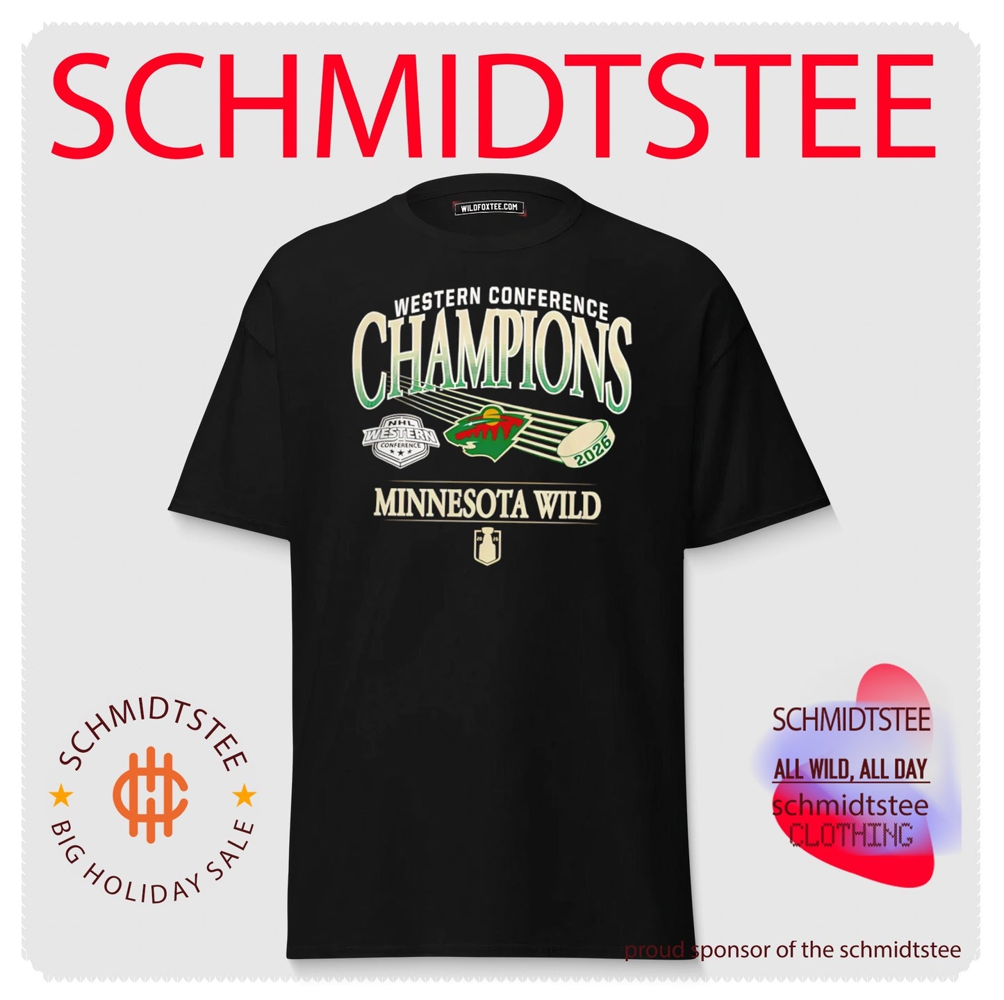 Minnesota Wild 2026 Western Conference Champions logo shirt