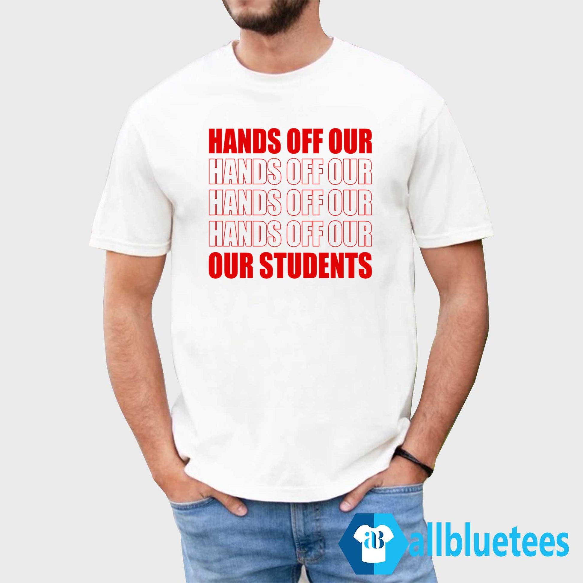 Mohsen Mahdawi Hands Off Our Students Shirt