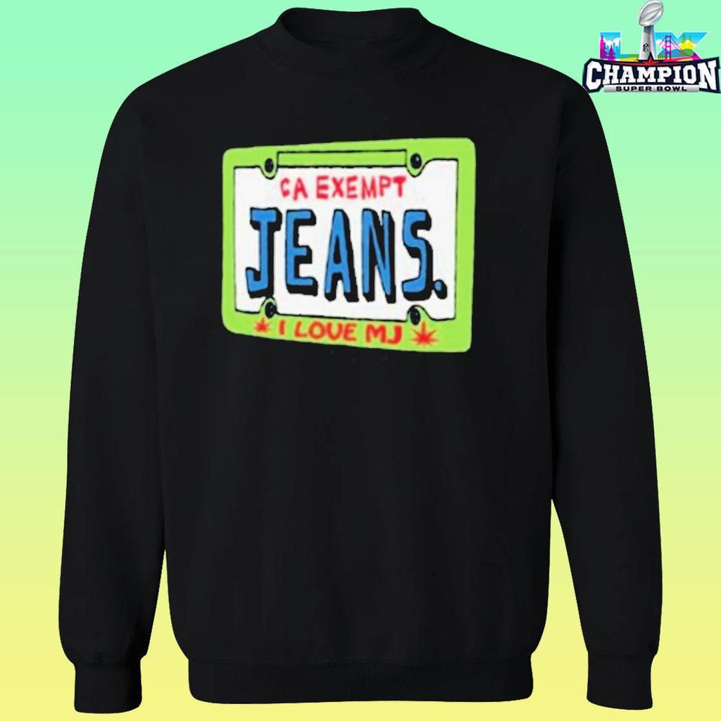 Mom Jeans Car Plate Shirt