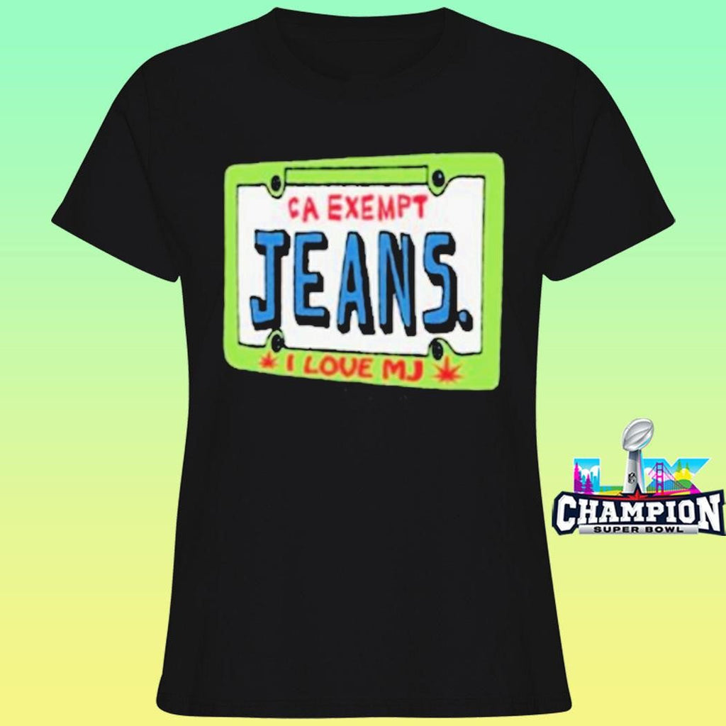 Mom Jeans Car Plate Shirt
