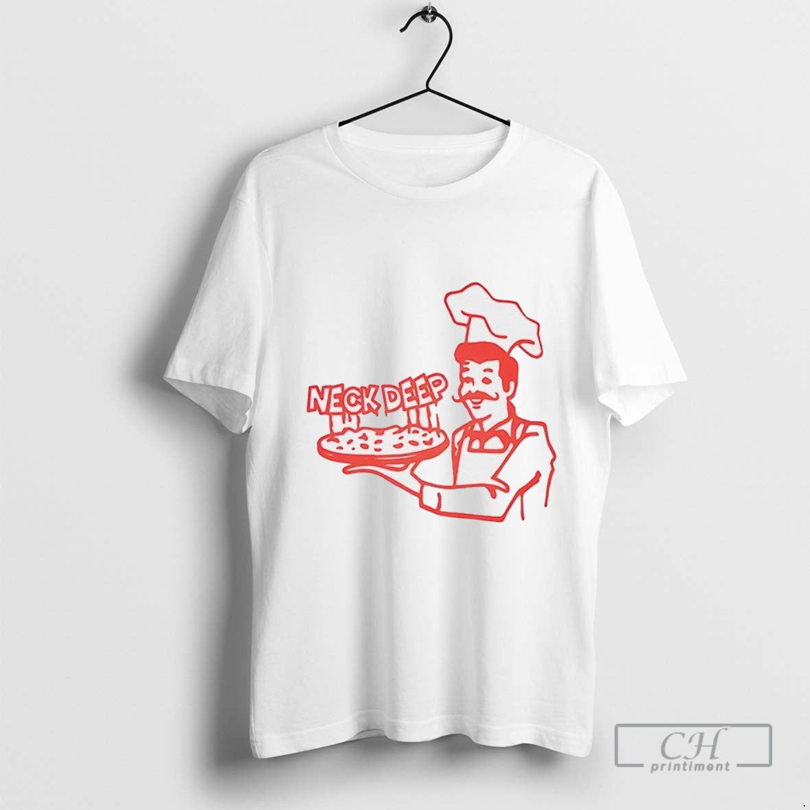 Moody Weirdo Pizza Neck Deep T Shirt Sweater