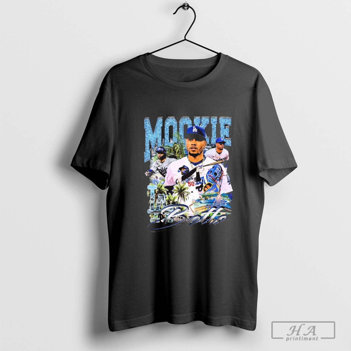 Mookie Betts Los Angeles Dodgers Baseball World Series Graphic