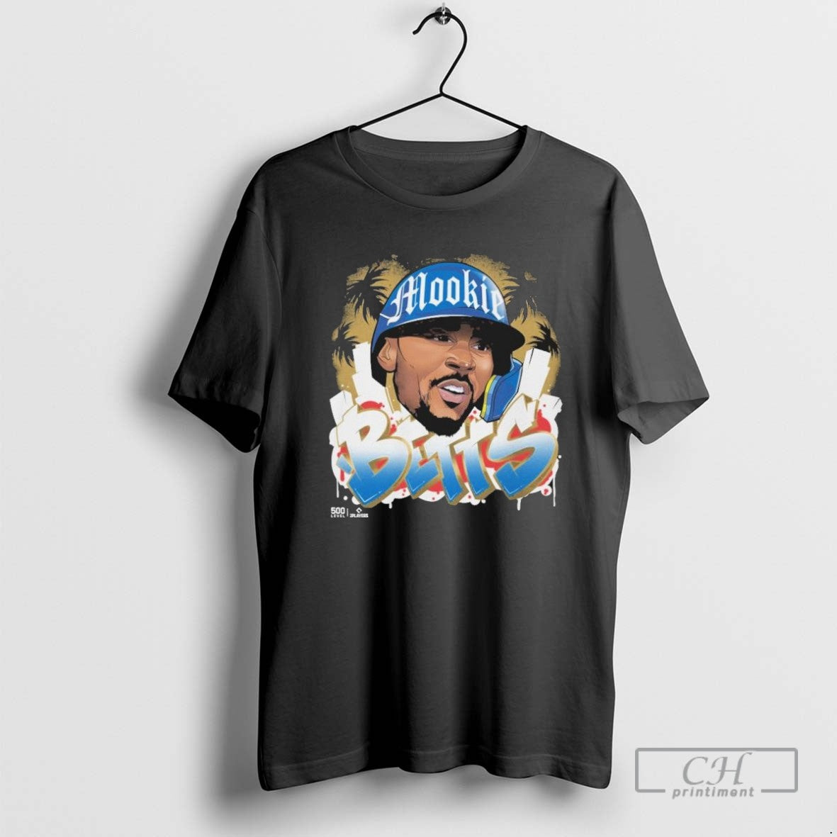 Mookie Betts Los Angeles Dodgers Graffiti Retro