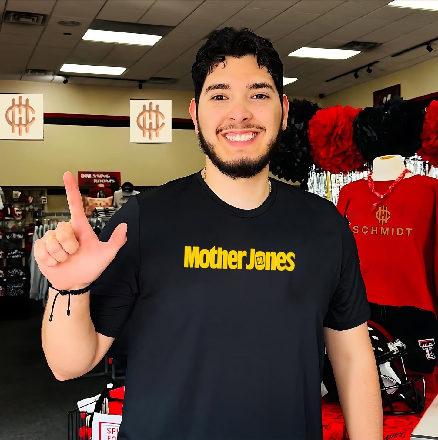 Mother Jones 50th Anniversary Logo shirt
