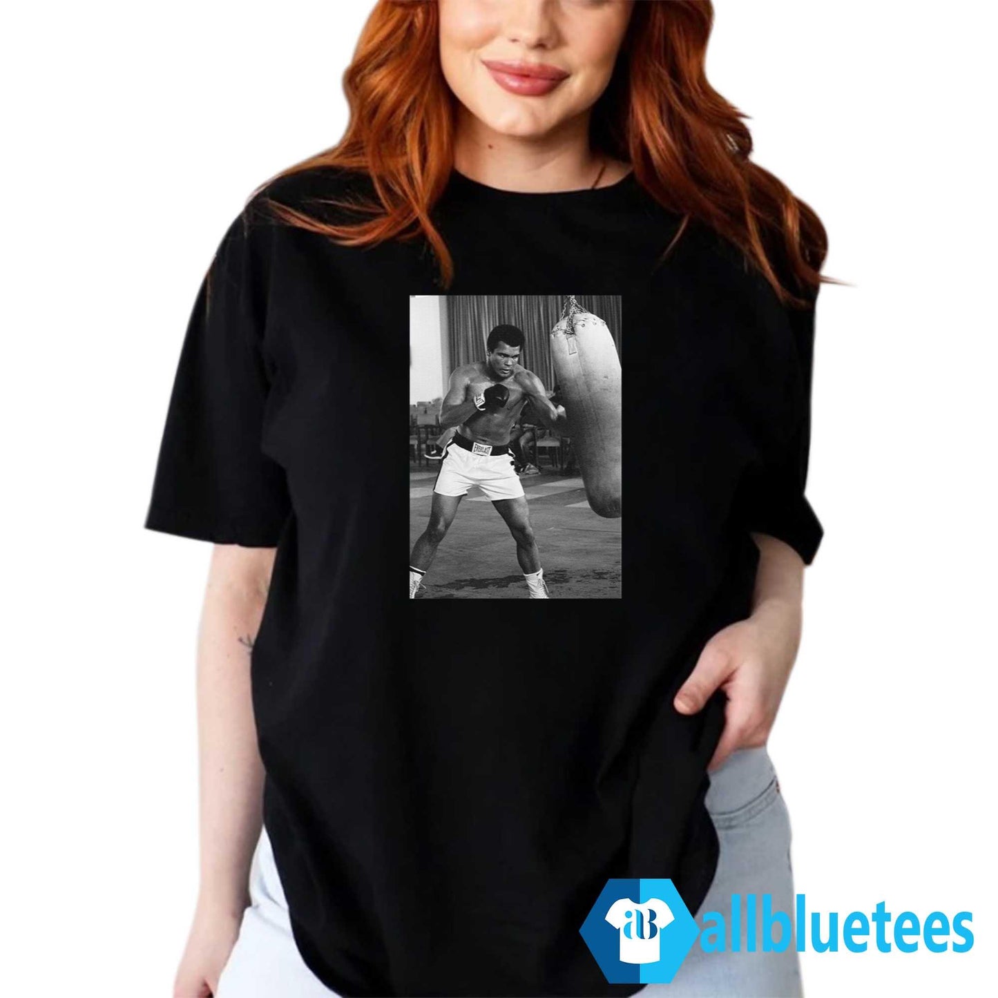 Muhammad Ali 60s Training Boxing Punches On Punching Bag Shirt