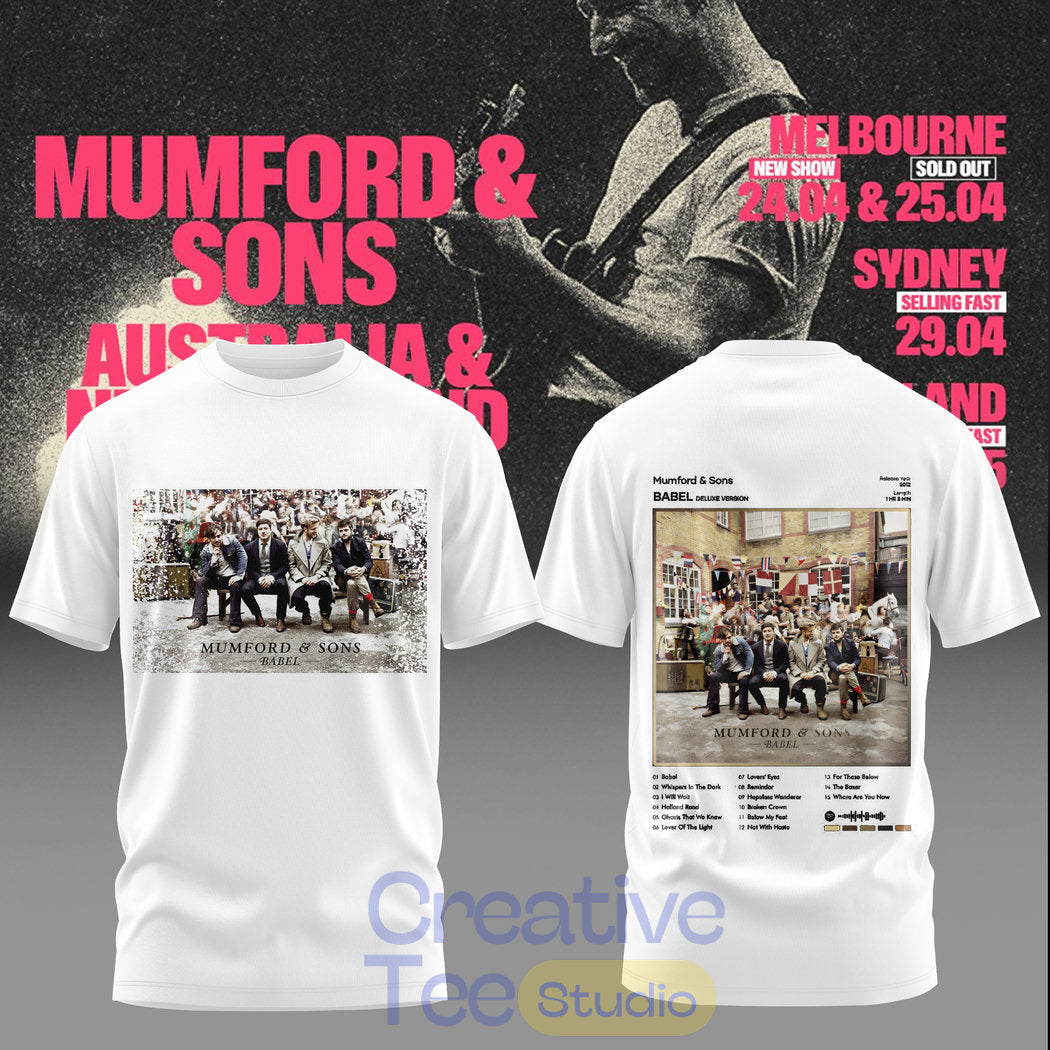 Mumford & Sons Prizefighter 2026 Tour Special Tee