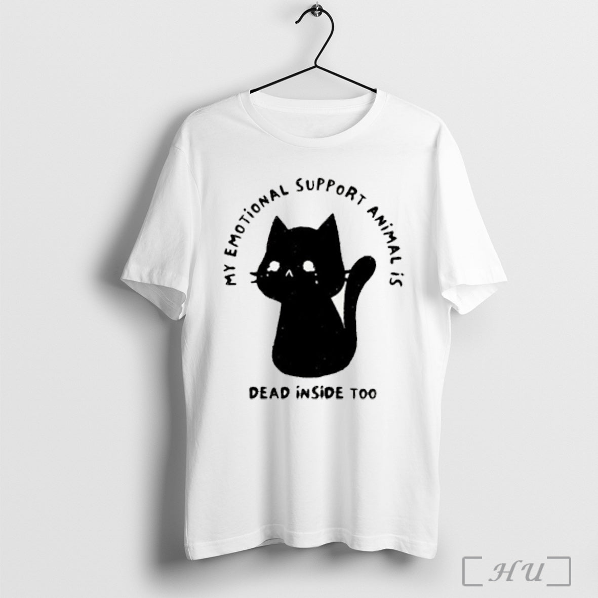 My Emotional Support Animal Is Dead Inside Too Cat T Shirt