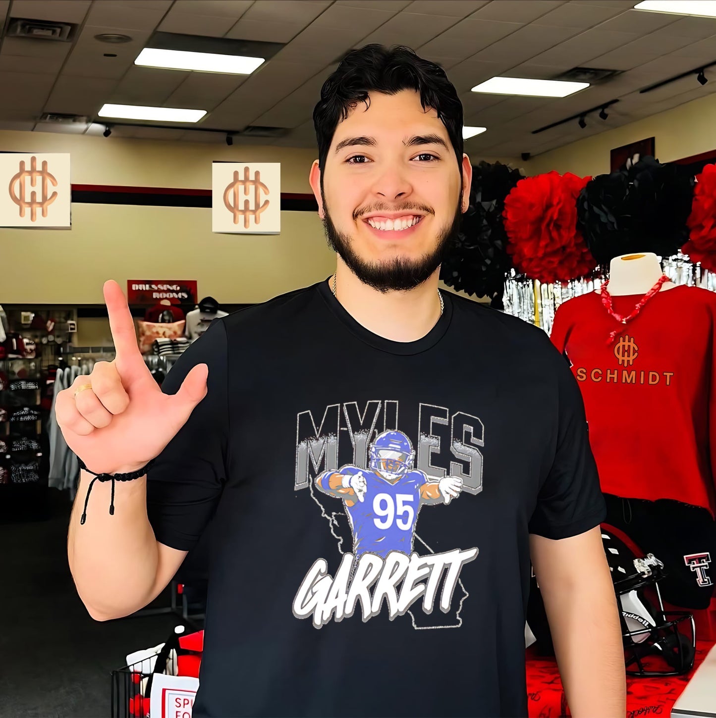 Myles Garrett Los Angeles Rams Name Map shirt