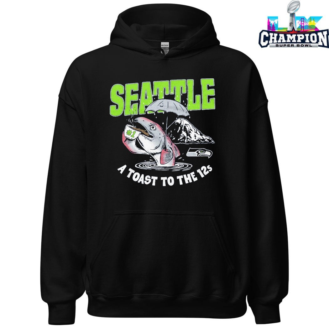 NFL x Flavortown Seattle Seahawks A Toast To The 12s #1 Fish T-shirts