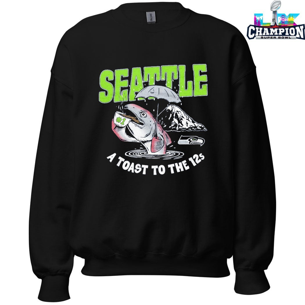 NFL x Flavortown Seattle Seahawks A Toast To The 12s #1 Fish T-shirts