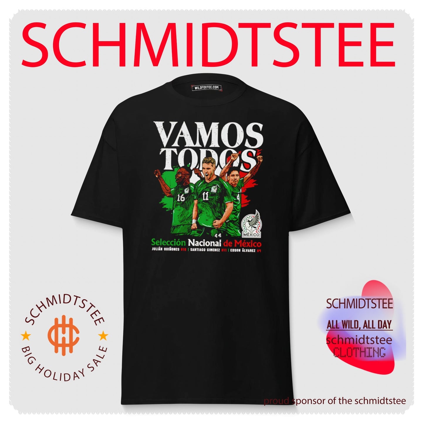 Mexico National Team Quinones Gimenez & Alvarez shirt